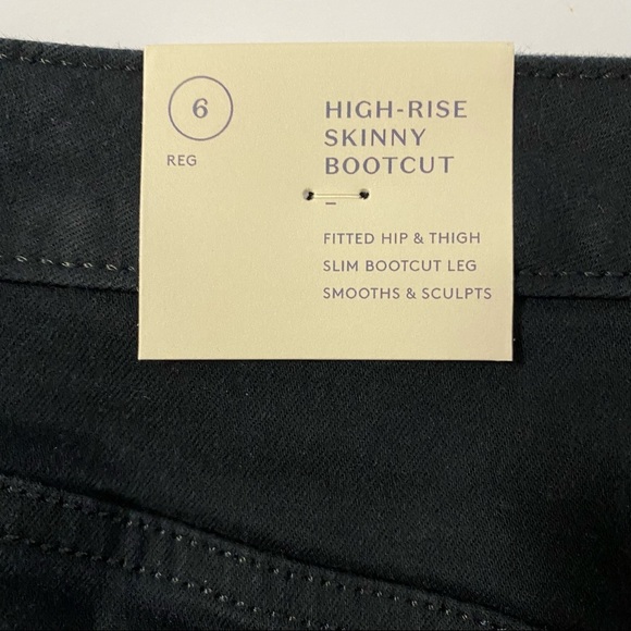 Universal Threads Skinny Slim Bootcut Black High Rise Button Fly Jeans 6 - Picture 5 of 10